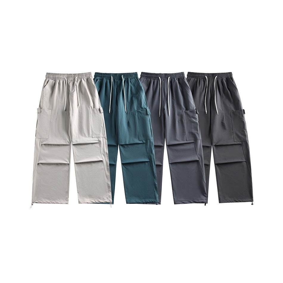 Casual Straight-leg Loose Cargo Pants Male MuddyStock