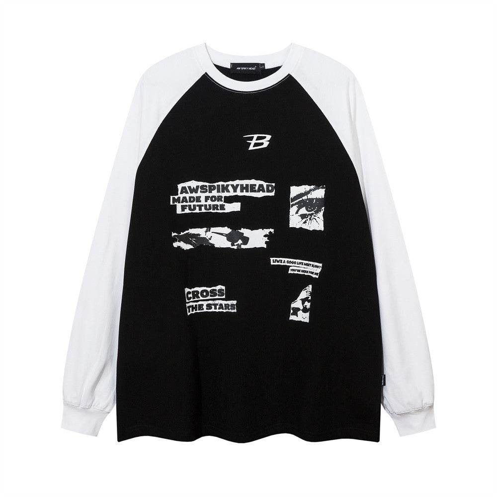 Letter Pattern Printed T-shirt For Men And Women MuddyStock