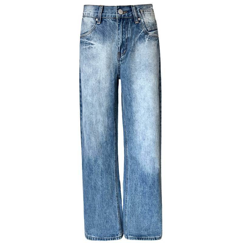 Fashionable All-match Straight Jeans For Women MuddyStock