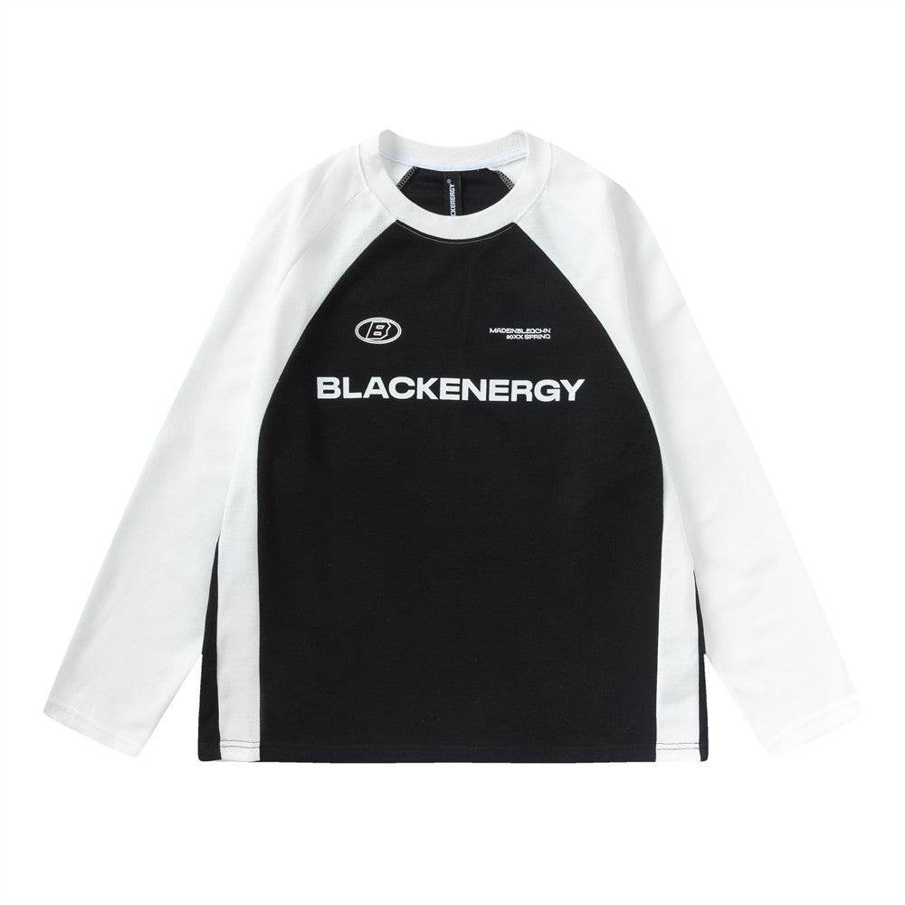 American Street Fashion Sports Long Sleeve T-shirt For Men And Women Black MuddyStock