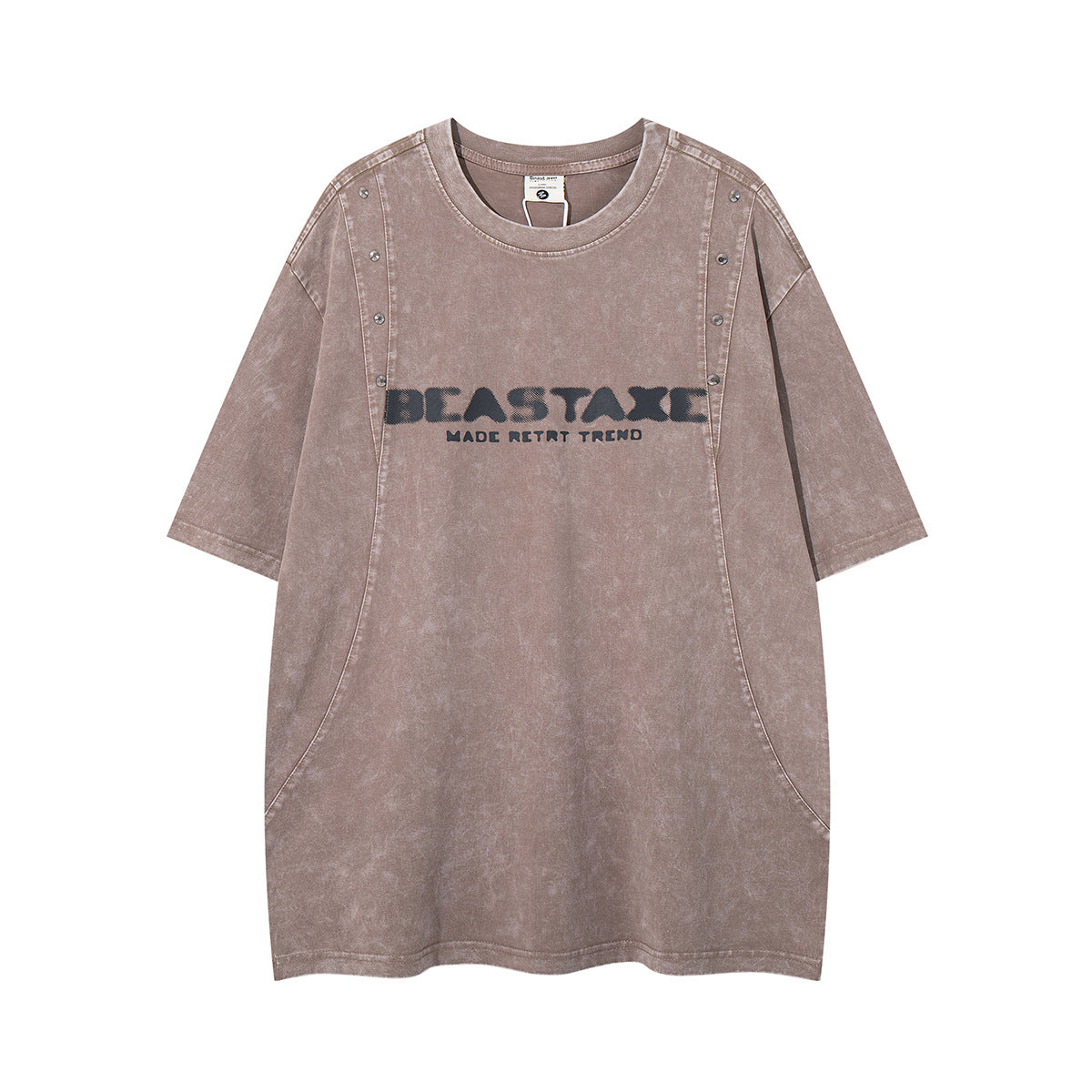 Men's short sleeved T-shirt retro washed pure cotton | MuddyStock Originals MuddyStock