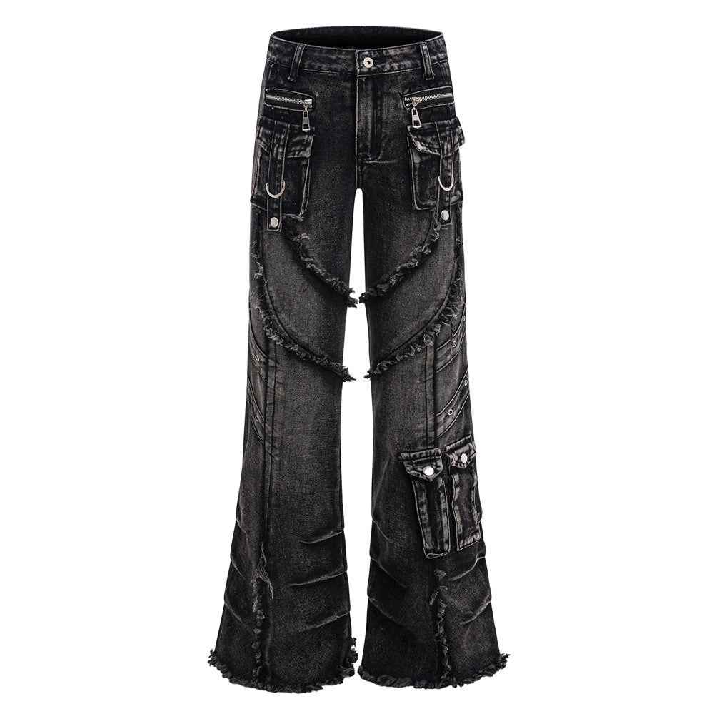 Strap horn workwear jeans for women | MuddyStock Originals