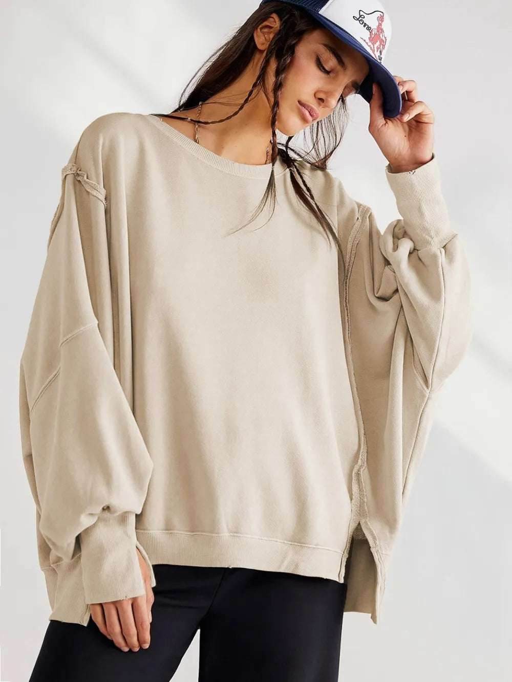 Sports base shirt knitted long sleeved top | MuddyStock Originals Cream MuddyStock