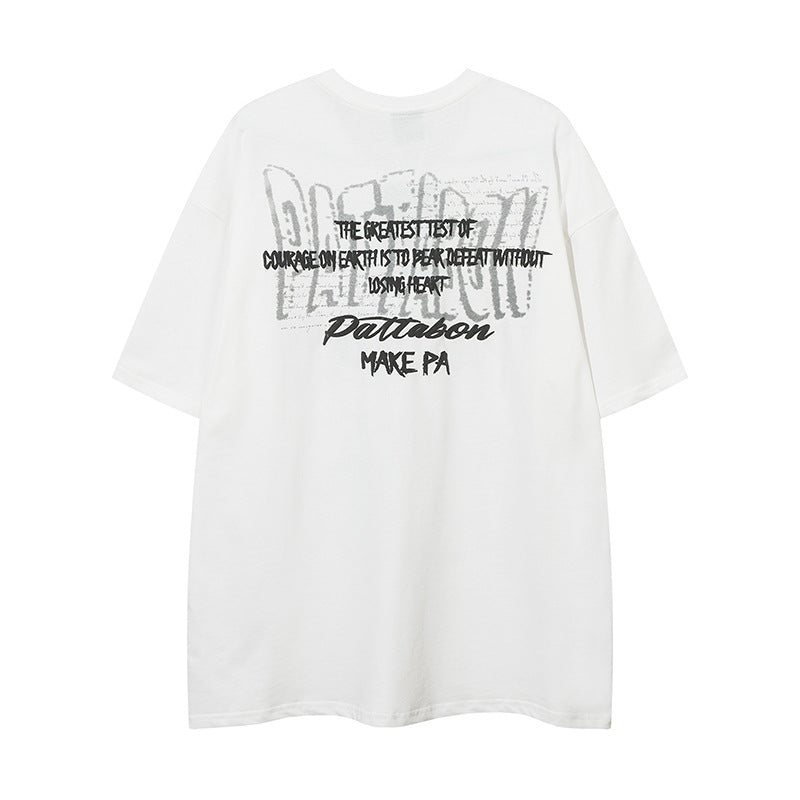 Streetwear Bubble Letter Print Short Sleeve T-Shirt for Women | MuddyStock Originals MuddyStock