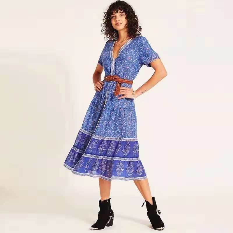 European And American Women's Clothing Dress Bohemian Style MuddyStock
