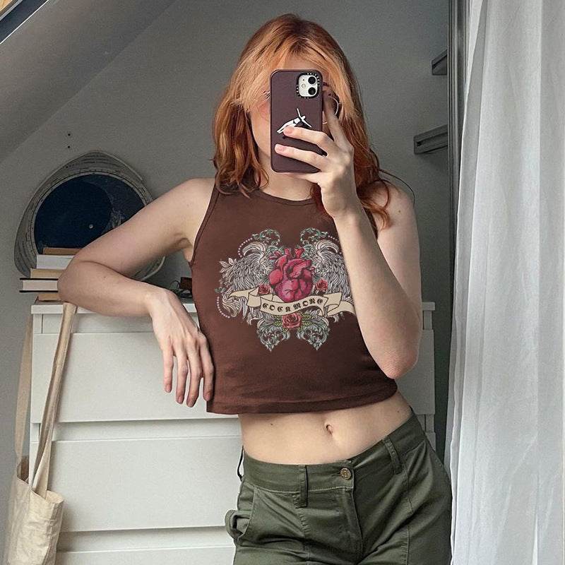 Printed Vest For Women MuddyStock