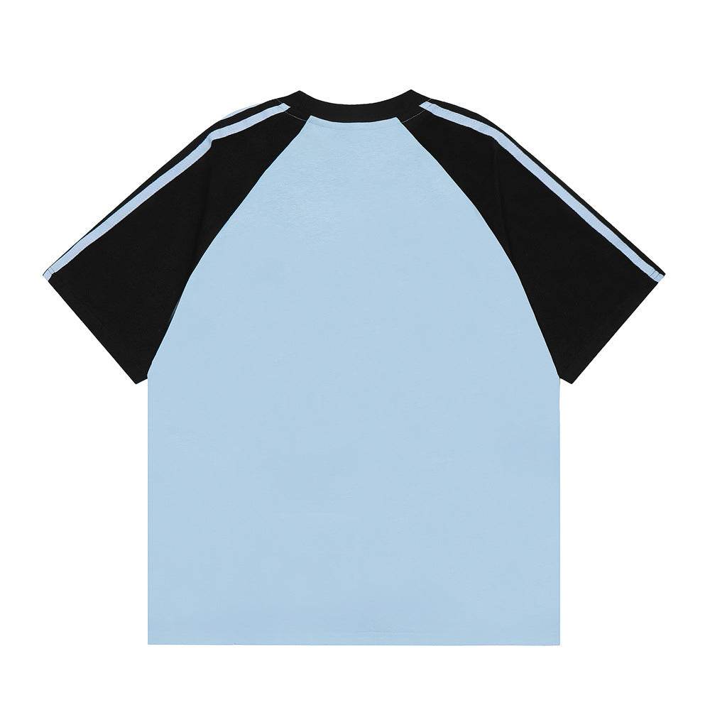 Cartoon Kitten Flocking Embroidered Short Sleeve For Men And Women MuddyStock