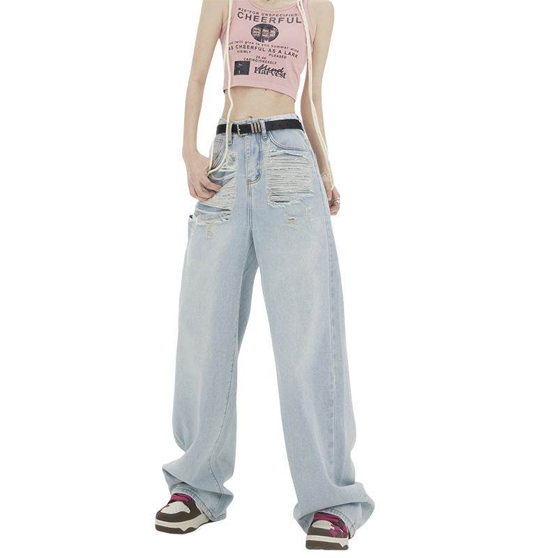 American Street Ripped Jeans For Women Trousers MuddyStock