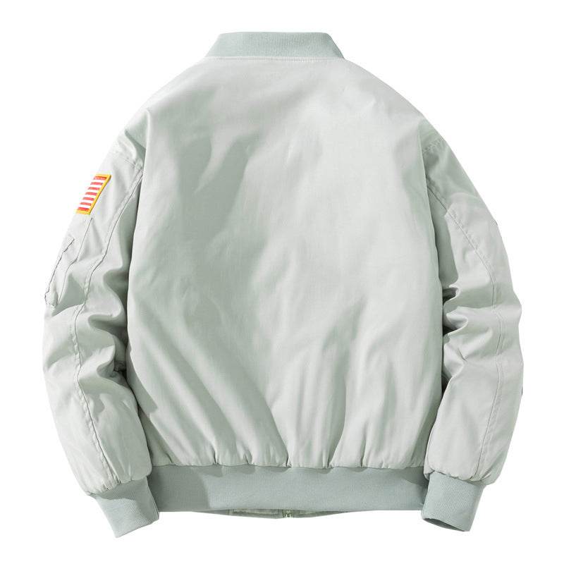 Embroidered Pilot Jacket For Men And Women | MuddyStock Originals A121 Grey (Winter Padded) MuddyStock