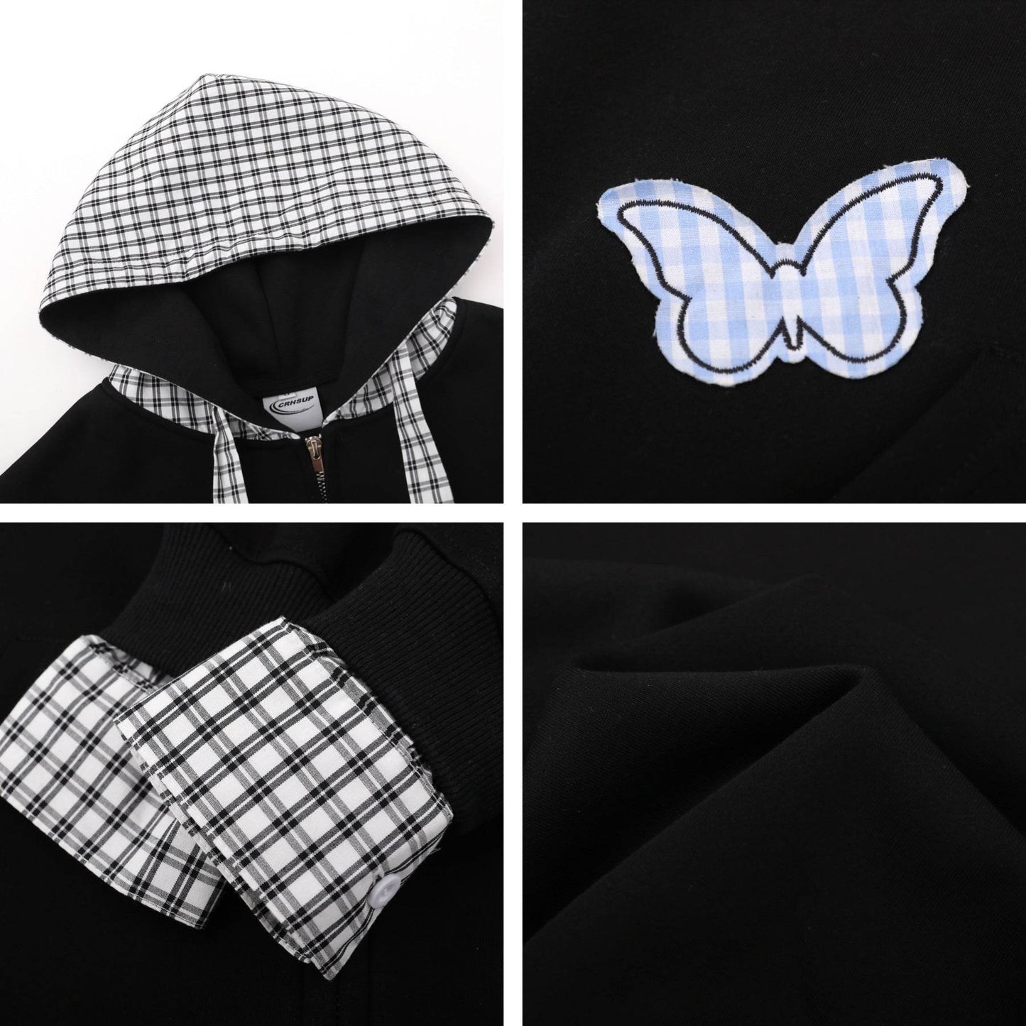 Retro Spliced Fake Two-Piece Loose Hoodie for Men and Women | MuddyStock Originals MuddyStock
