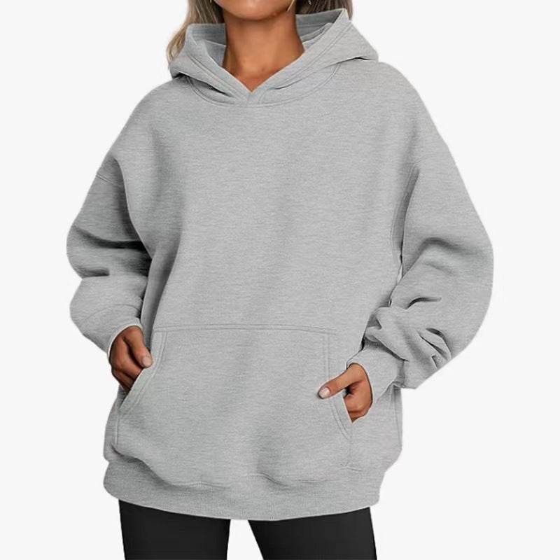 Hooded Sweatshirt with Pockets For Women | MuddyStock Originals Light Gray MuddyStock