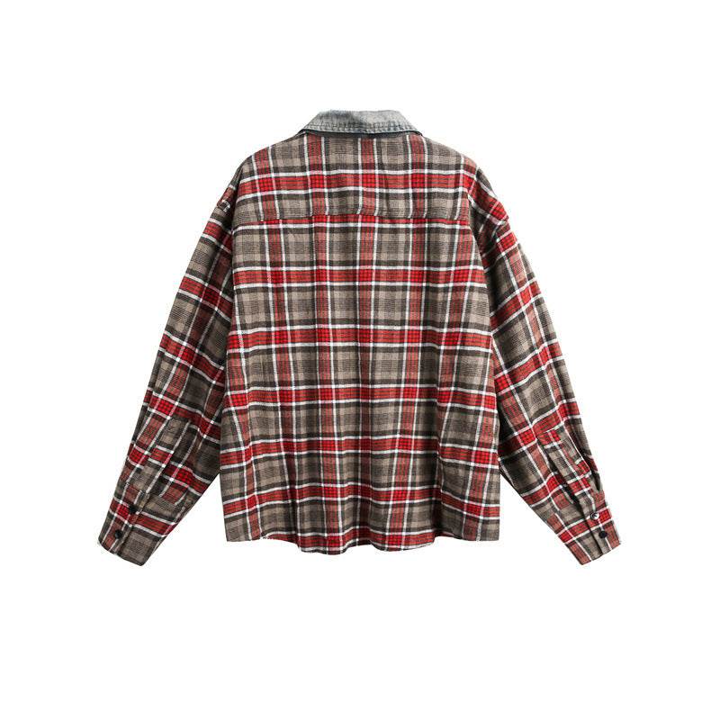 Loose vintage plaid shirt for men and women | MuddyStock Originals MuddyStock