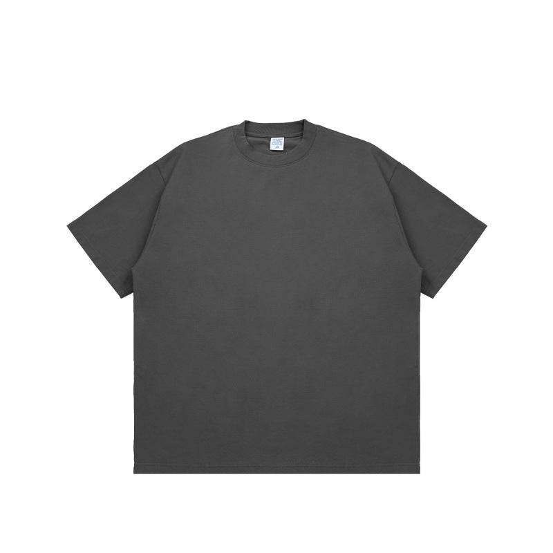 Fashion Solid Color Short Sleeves Charcoal MuddyStock