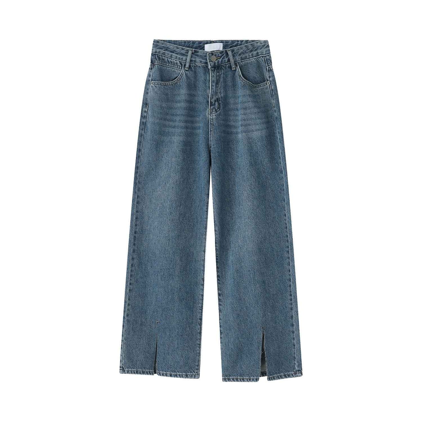 Men's Casual Loose Fitting Jeans Blue MuddyStock