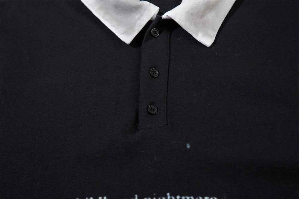 Stitching Long Sleeve Fake Two-piece T-shirts For Men And Women MuddyStock
