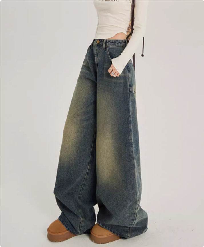 High Waisted Wide Leg Jeans For Women MuddyStock