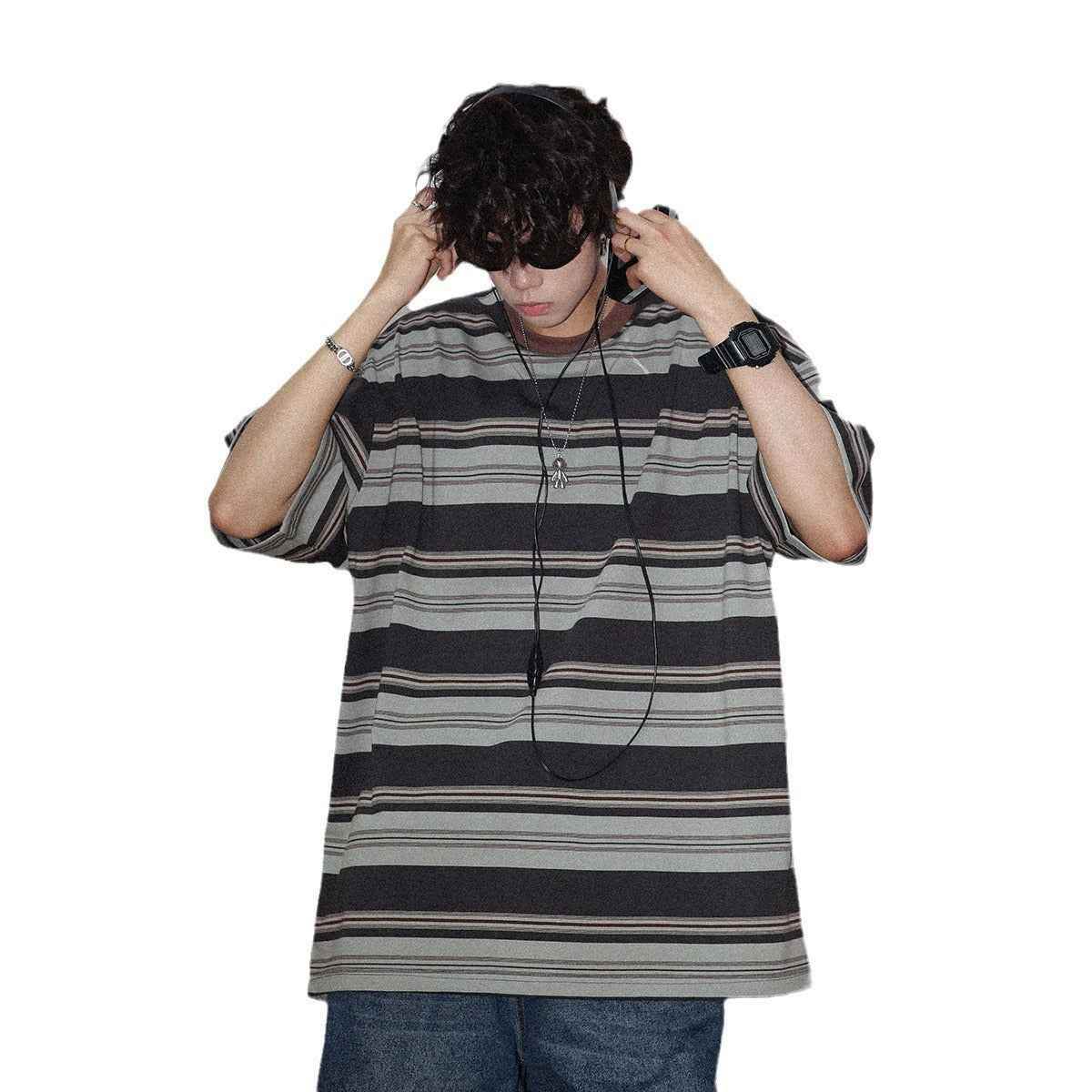 American Lovers Wild Loose Bottoming Shirt Half Sleeve Tee MuddyStock