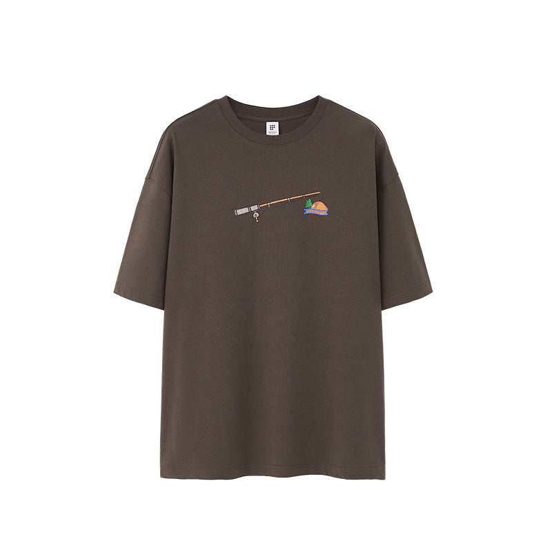 Men's Foam Three-dimensional Printed T-shirt Loose Personality