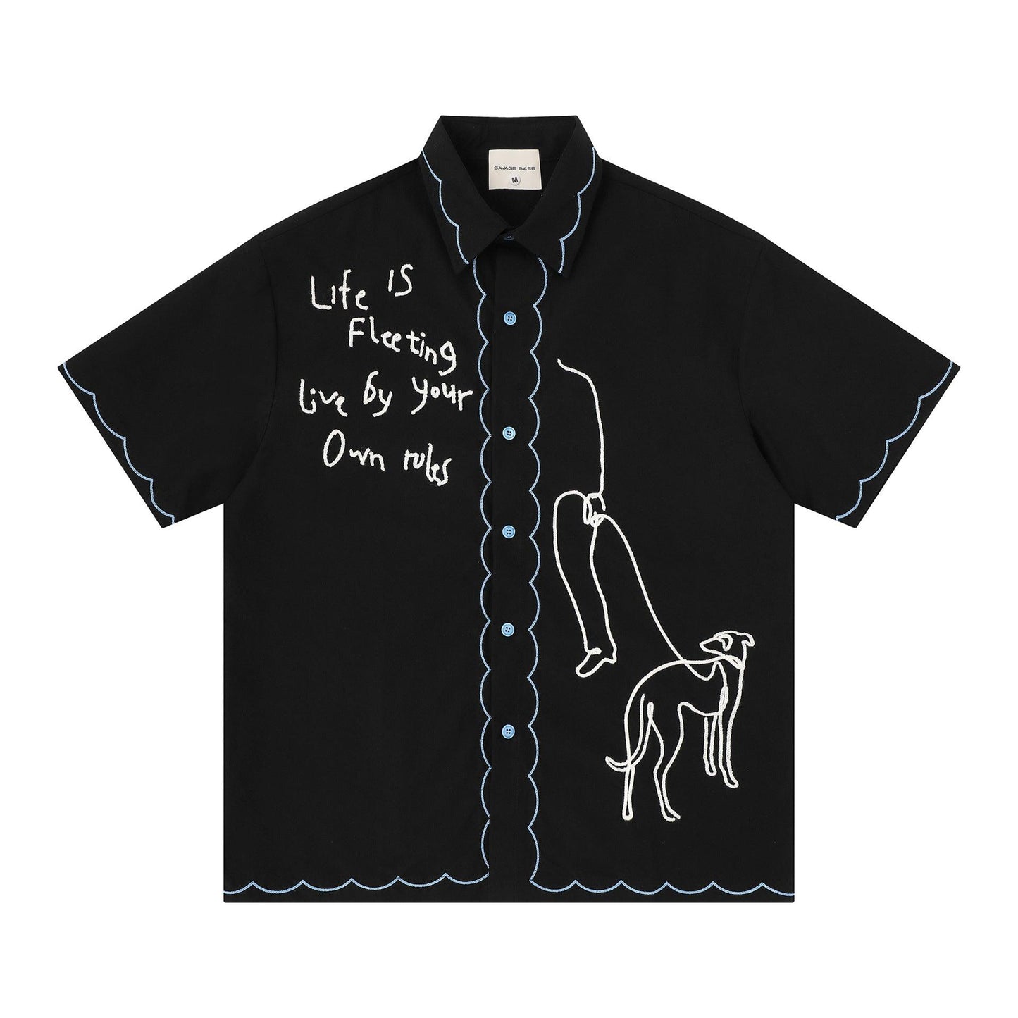 Fun Cute Design Short Sleeves For Men And Women | MuddyStock Originals Black