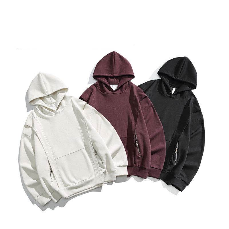 Fashion Personality Rivets Hooded Sweater For Men And Women MuddyStock