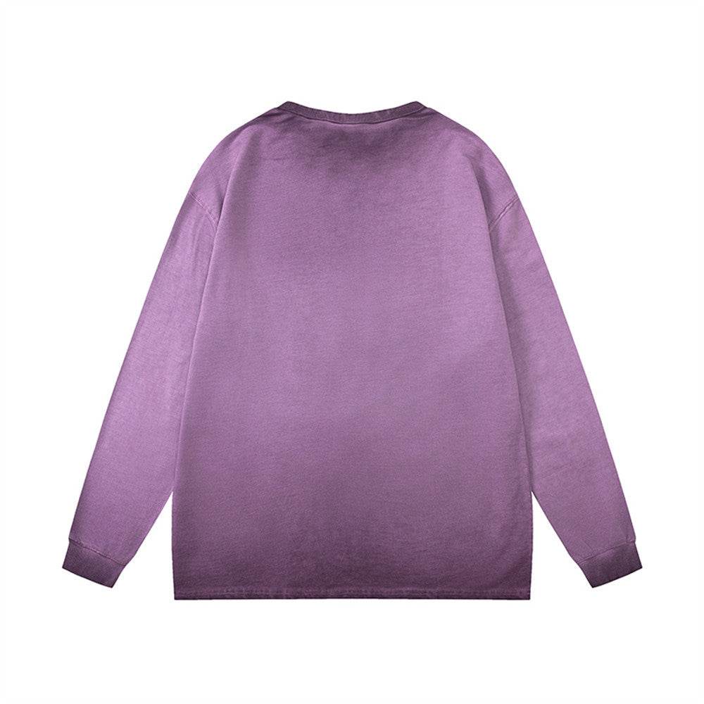 Hollow Round Neck Long Sleeve T-shirt Women MuddyStock