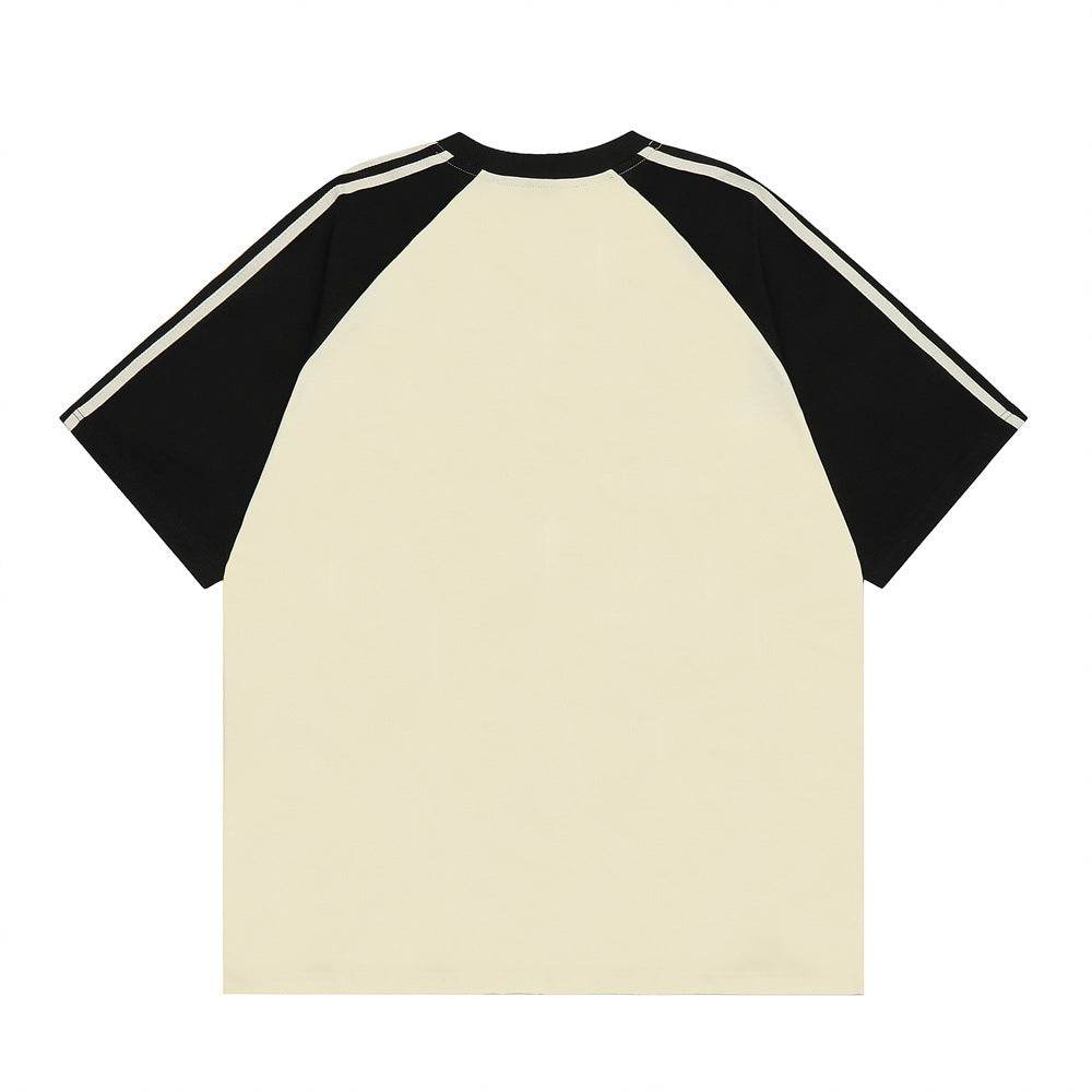 Cartoon Kitten Flocking Embroidered Short Sleeve For Men And Women MuddyStock
