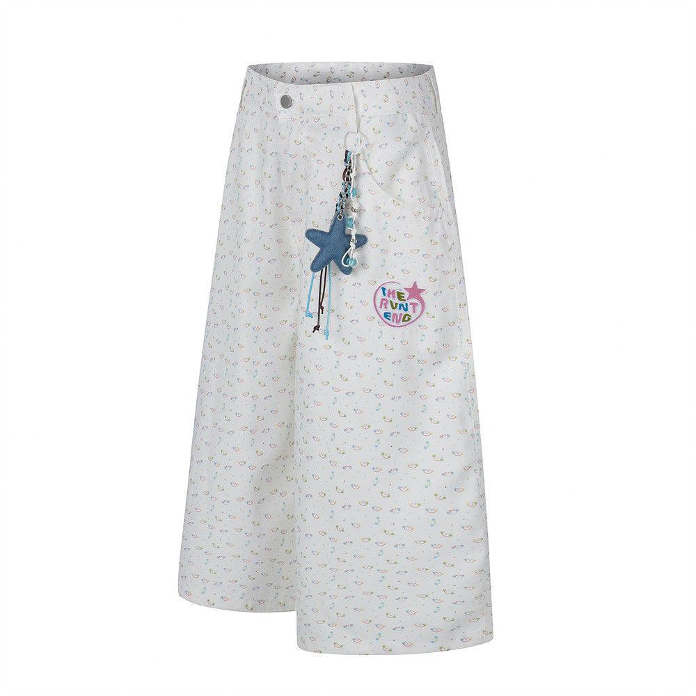 Cartoon Kitty floral print full cropped pants for women | MuddyStock Originals