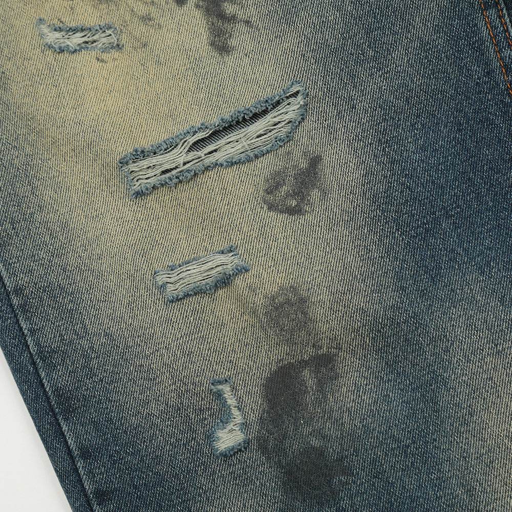 Distressed Dirty Ripped Jeans For Men MuddyStock