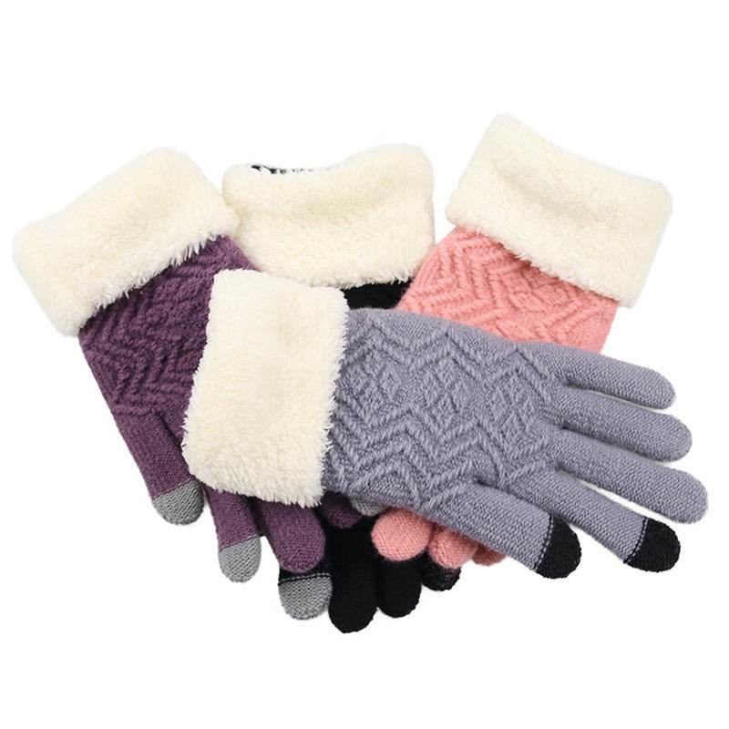 Winter knitted gloves MuddyStock