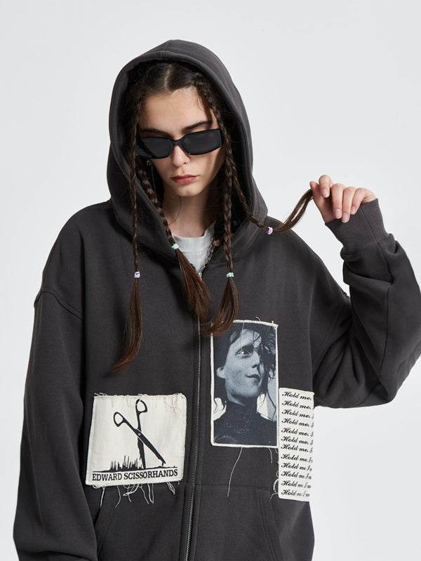 Hooded Zipper Cardigan Sweater For Women MuddyStock