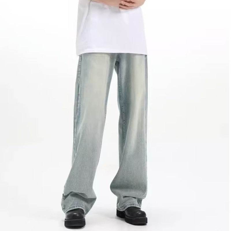 Retro Trousers Loose Casual Blue Blue MuddyStock