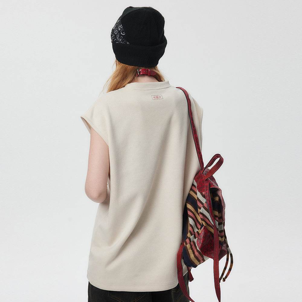 Dragon Pattern Printed Vest Women's Top MuddyStock
