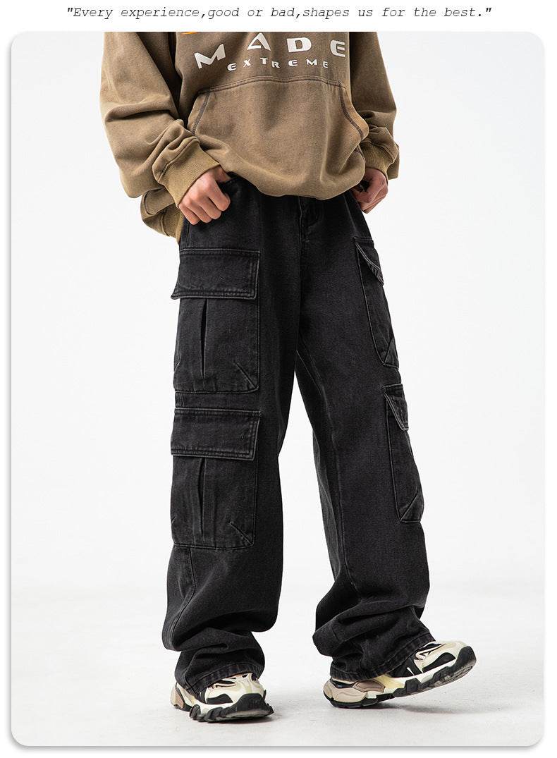 Workwear Multi-pocket Jeans For Men MuddyStock
