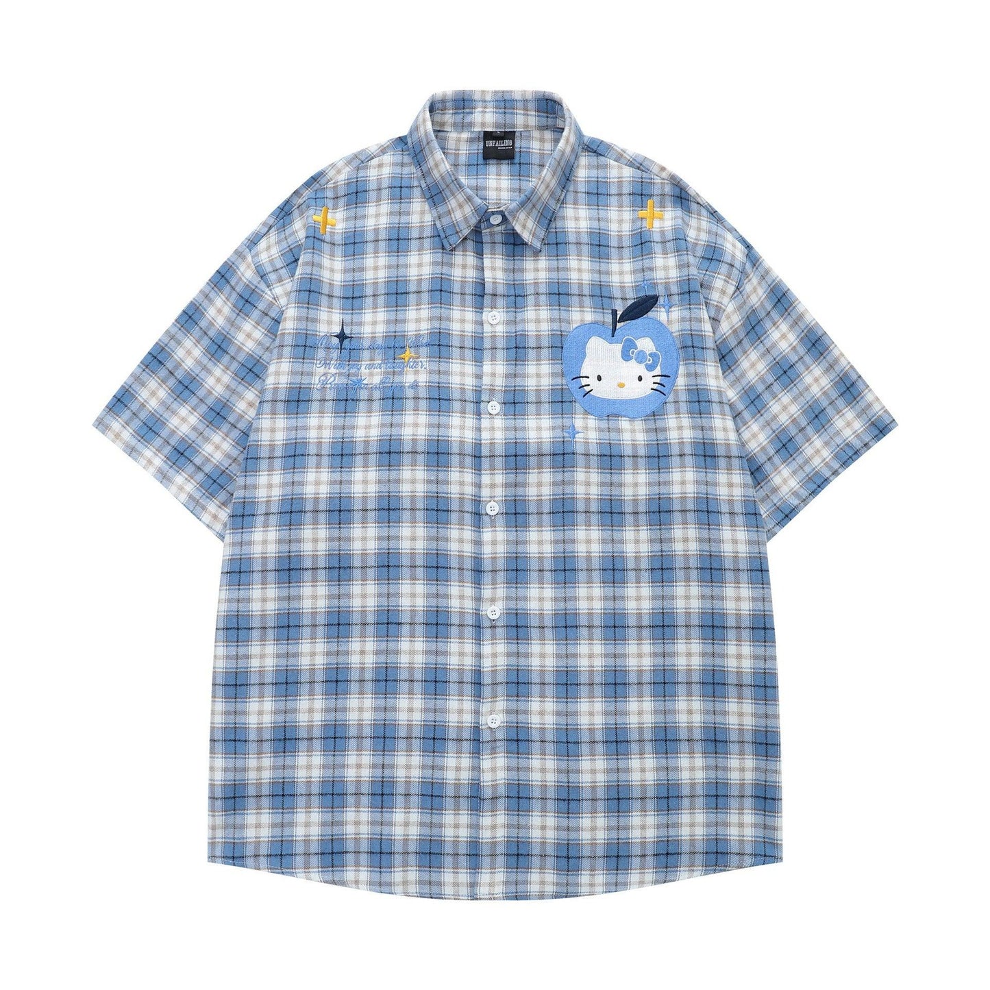 Kitty Apple Shirt For Men And Women | MuddyStock Originals Blue
