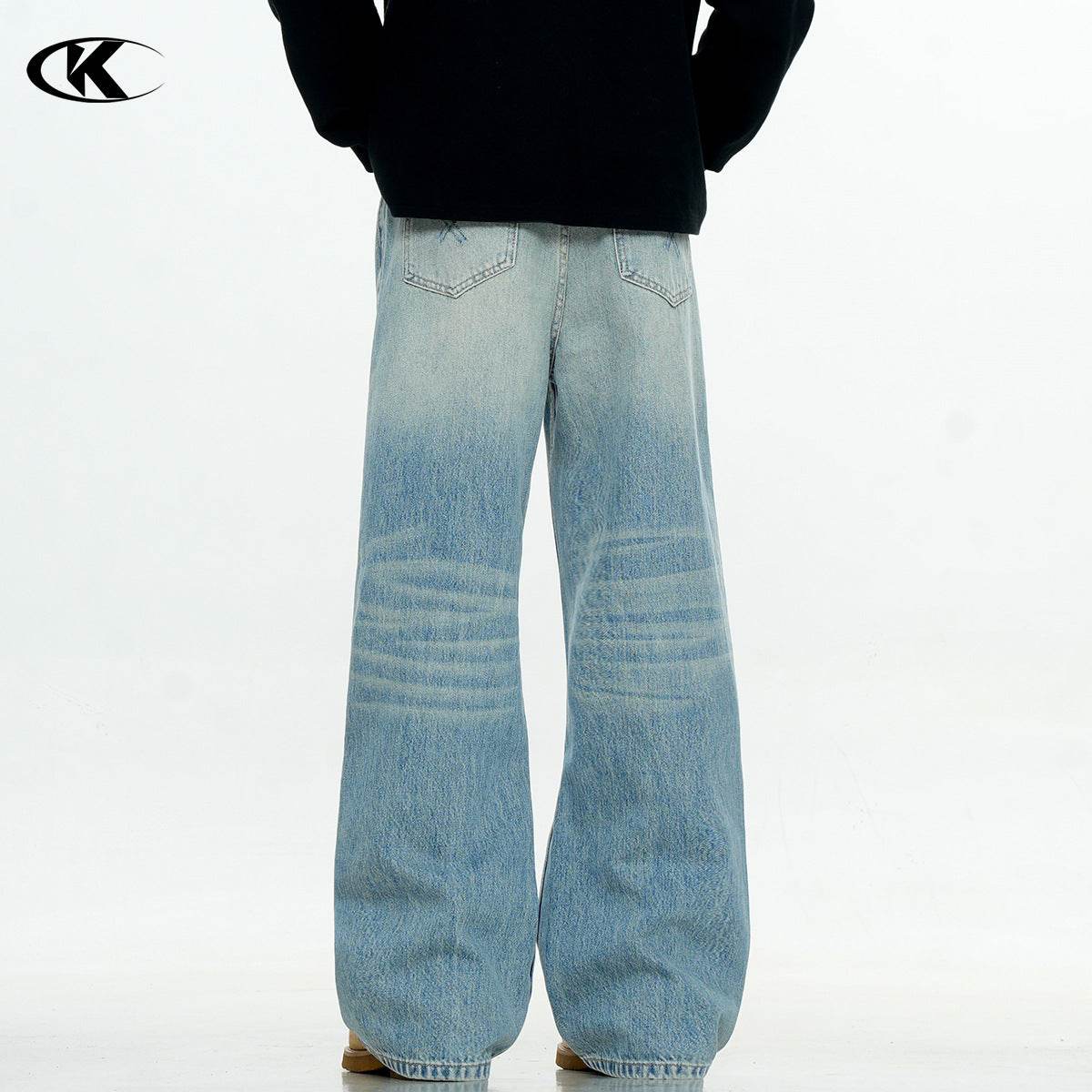 Simple Clean Fit Vintage Loose Casual Jeans For Men | MuddyStock Originals MuddyStock