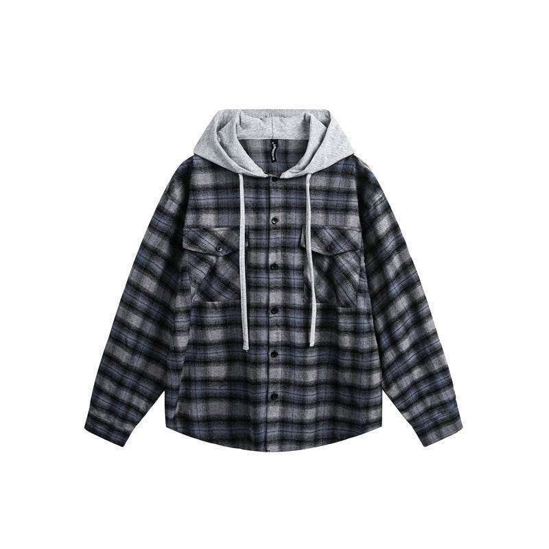 Retro loose plaid hoodie for men and women | MuddyStock Originals