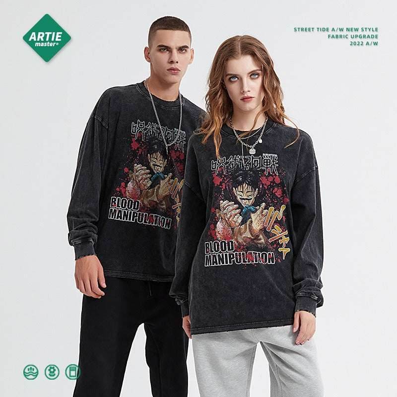 Anime Spell Digital Printed Long sleeved T-shirt For Men And Women | MuddyStock Originals MuddyStock