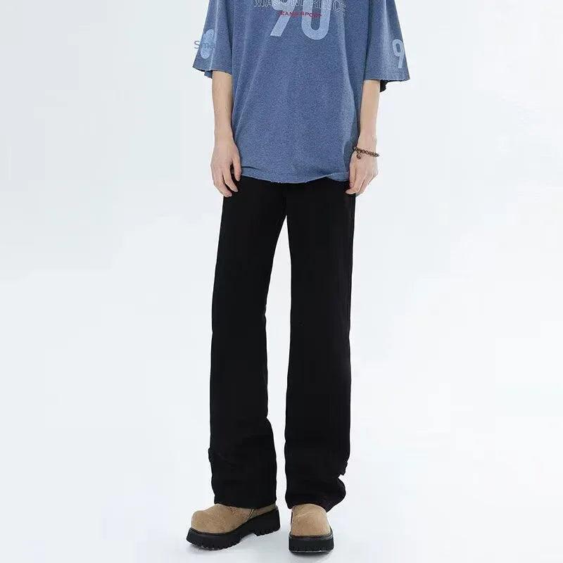Retro washed denim jeans for men | MuddyStock Originals Black