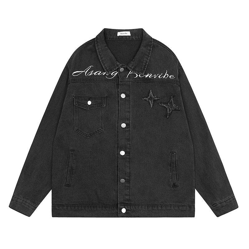 Star patch embroidered jacket for women | MuddyStock Originals MuddyStock