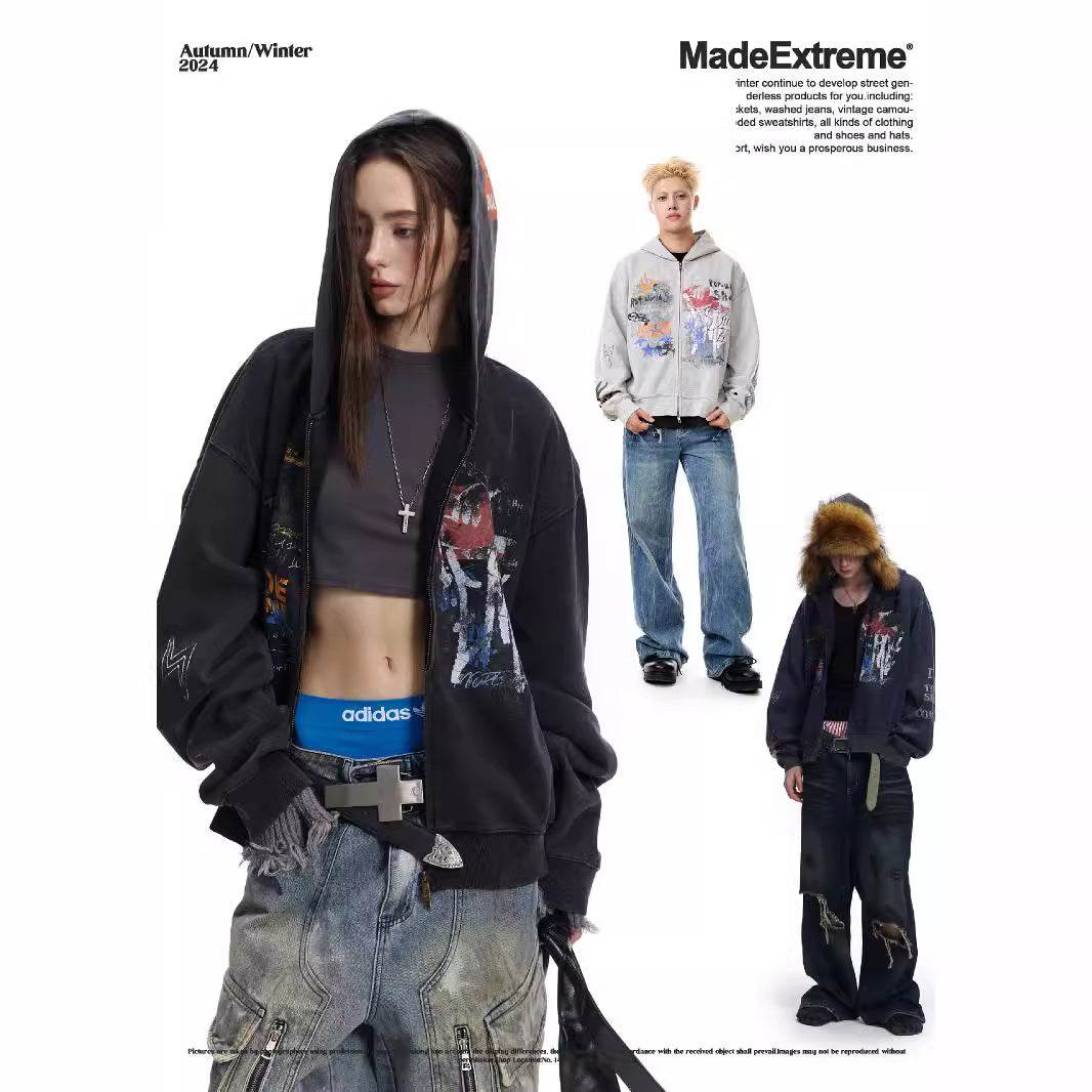 Street Hip Hop Graffiti Hoodie for Men and Women | MuddyStock Origials MuddyStock