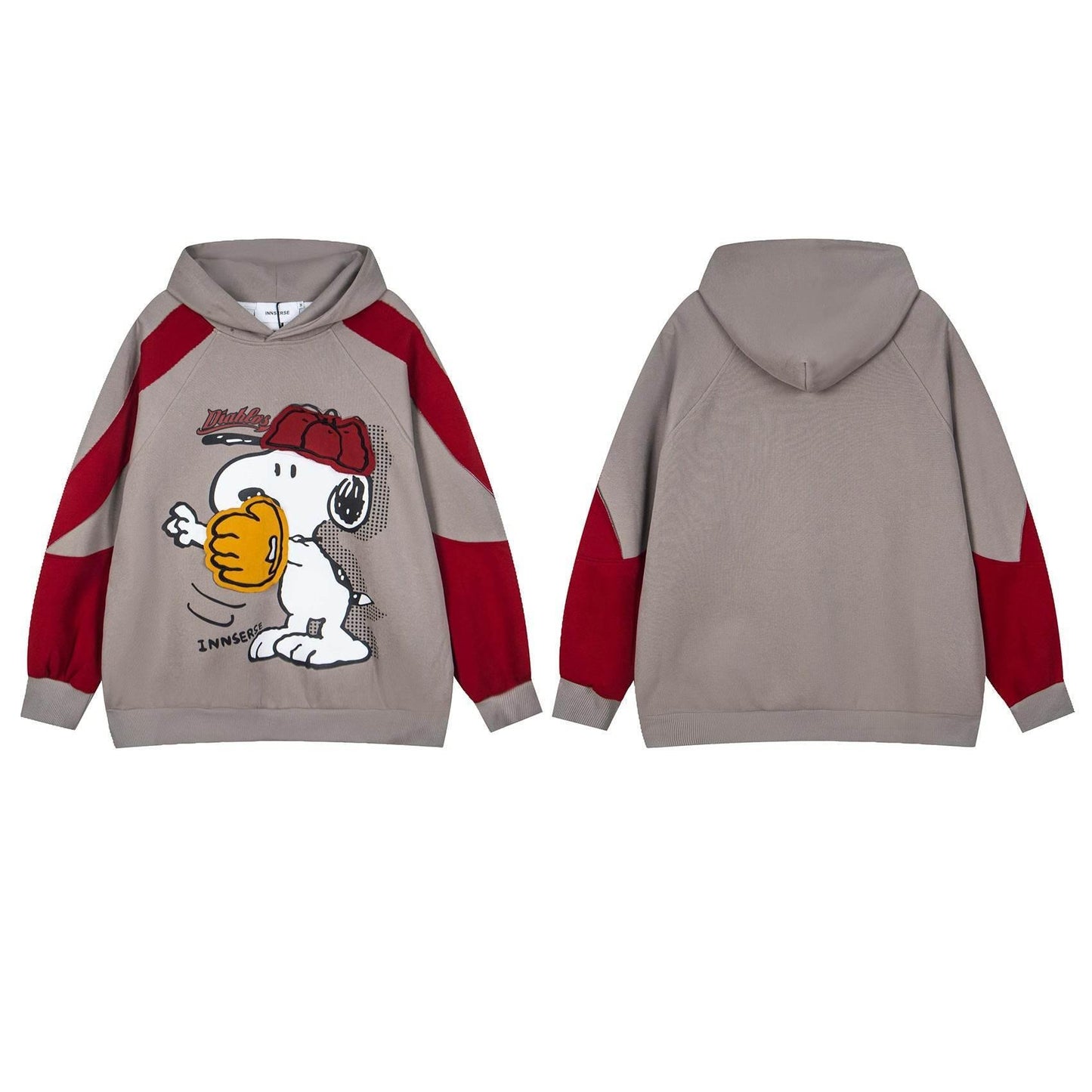 Retro Snoopy Cartoon Print Loose Hoodie for Men and Women | MuddyStock Originals