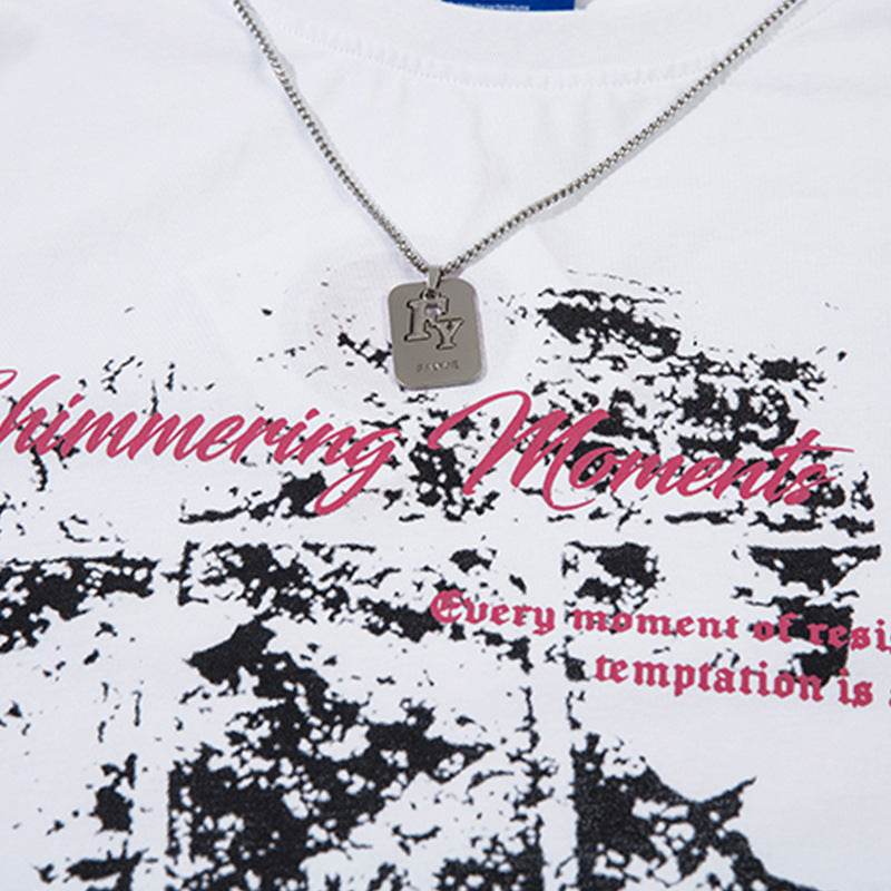 Butterfly Splash Ink Necklace Top For Women MuddyStock