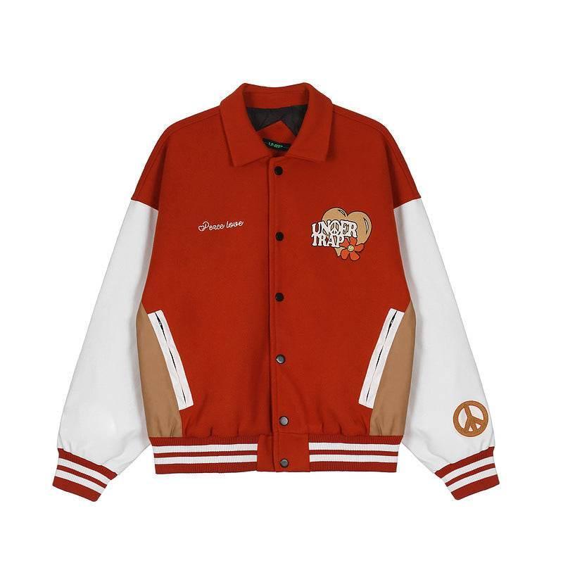 High Street Loose Jacket For Men And Women Red