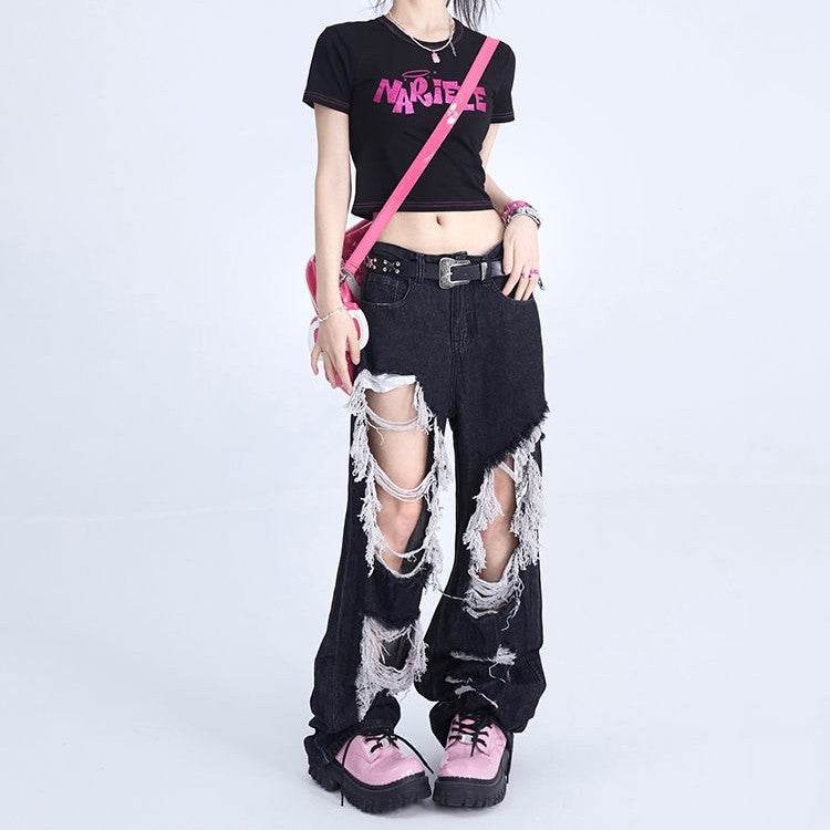 Tassel Design Floor Mop Pants MuddyStock