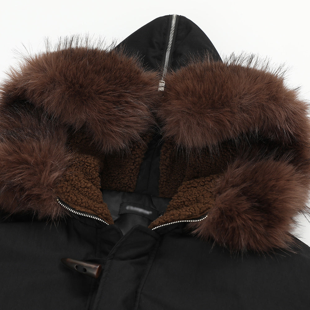 Loose Street Fashion Design Hat Cotton-padded Coat For Men And Women