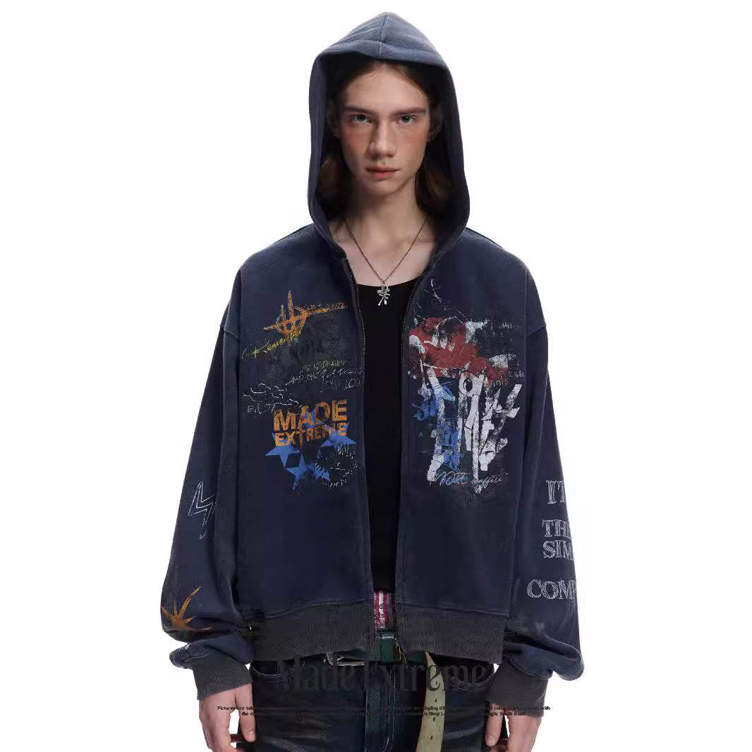 Street Hip Hop Graffiti Hoodie for Men and Women | MuddyStock Origials MuddyStock