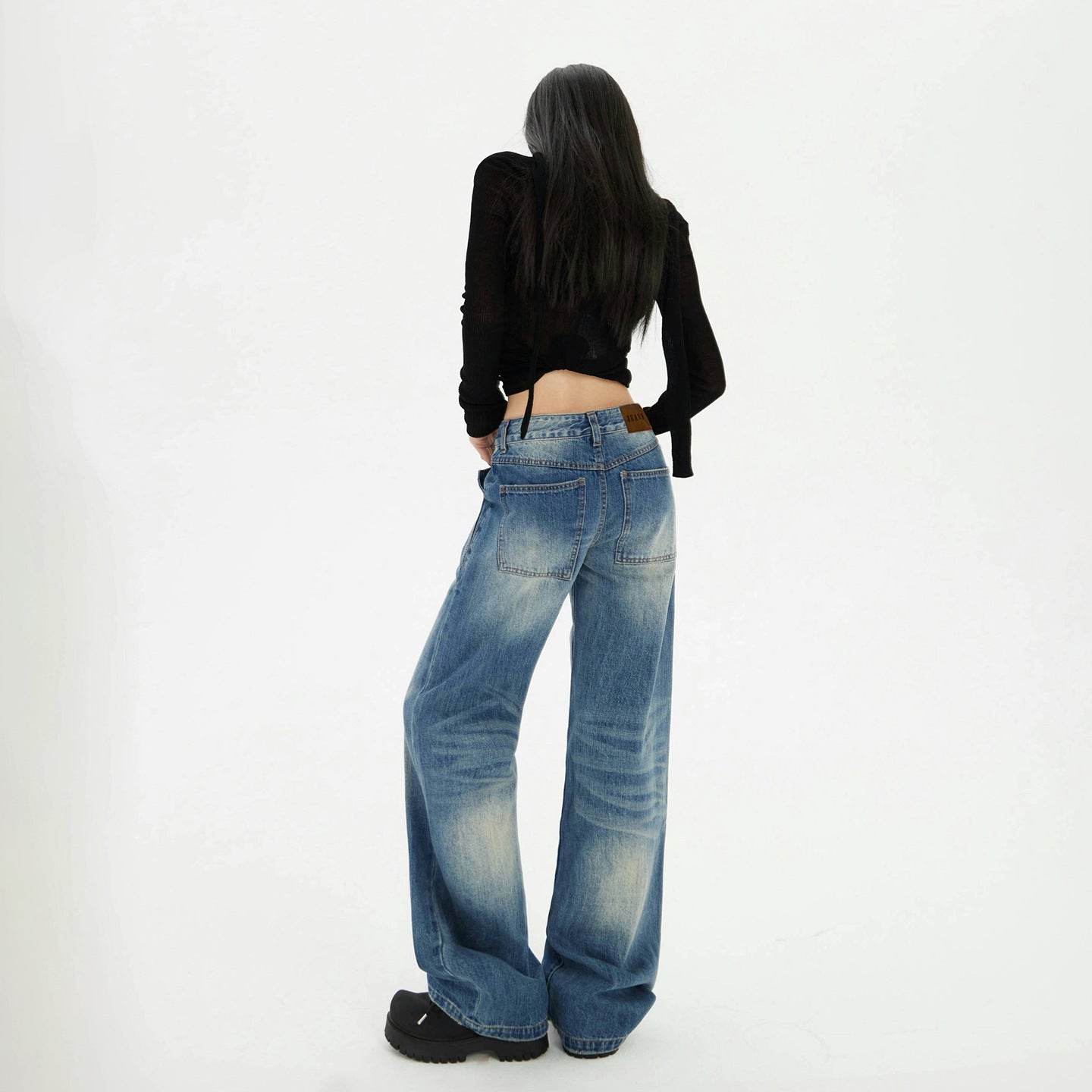 Women's Low Waist Straight Leg Jeans | MuddyStock Originals MuddyStock