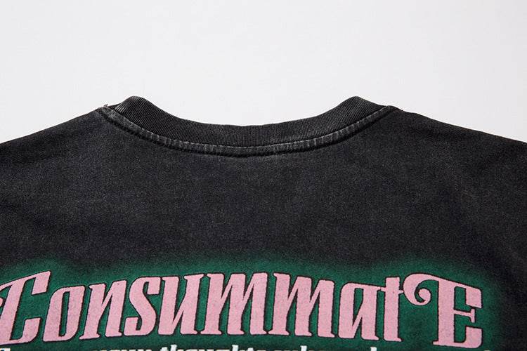 Fashion Oil Painting Cartoon Short Sleeve T-shirt For Men And Women MuddyStock