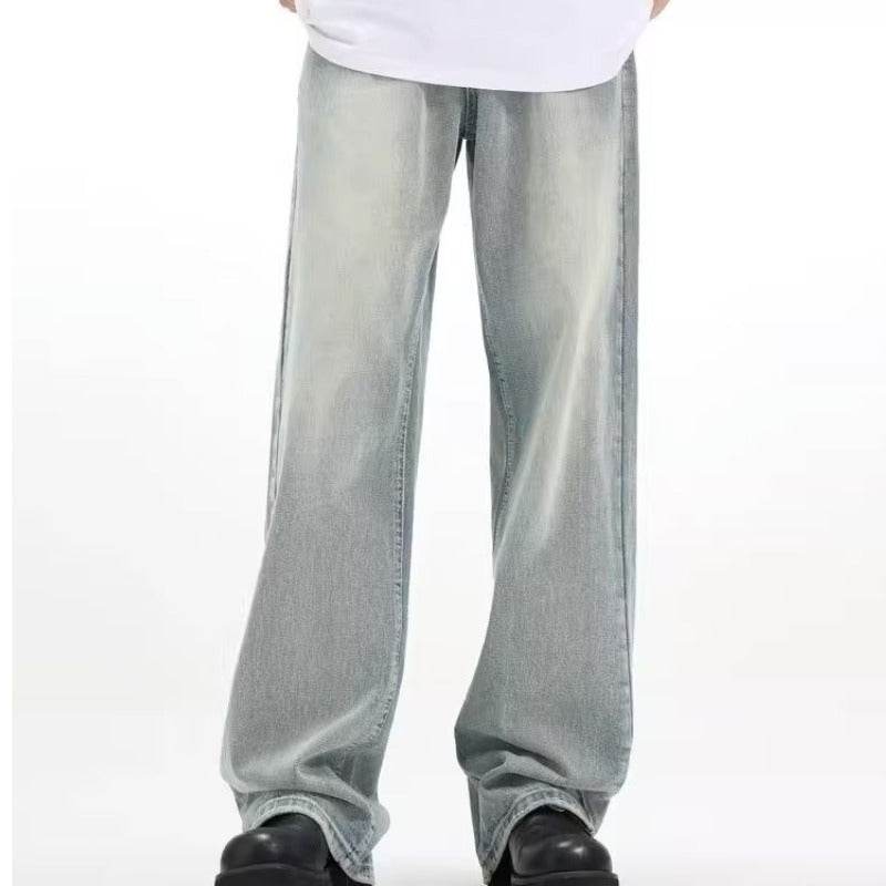 Retro Trousers Loose Casual Blue MuddyStock