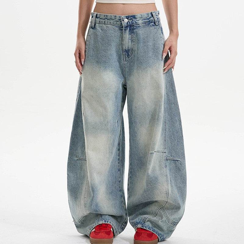 Washed Distressed Machete Jeans For Women MuddyStock